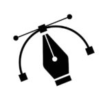 pen tool icon vector design premium vector