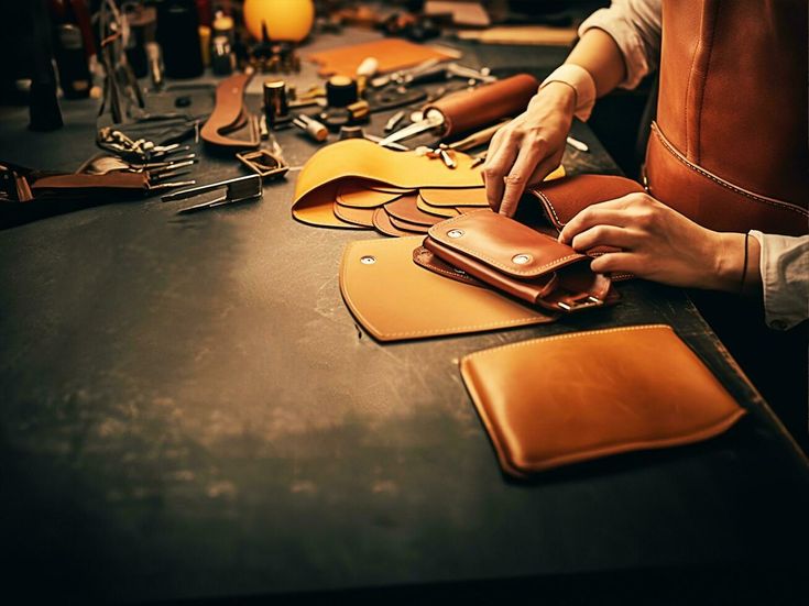 Pelnoir artisans handcrafting leather