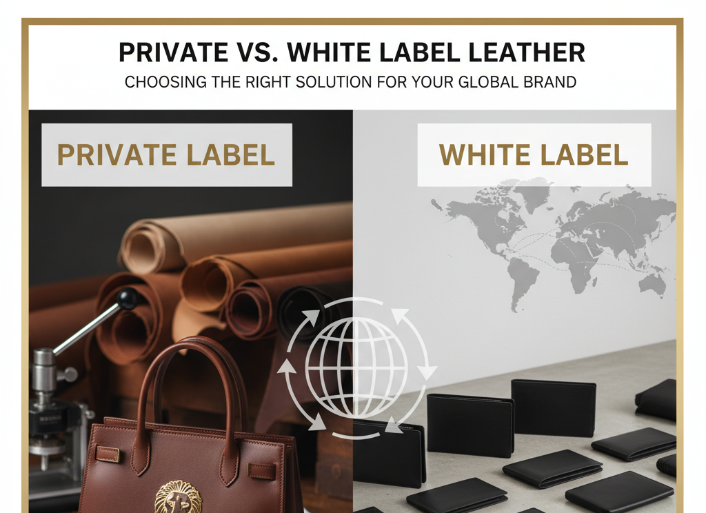 private vs. white label leather