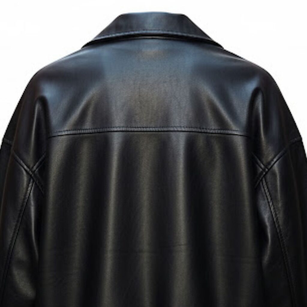 vintage 90s pelnoir black leather bomber jacket