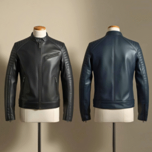 reinforced quilted shoulder moto jacket