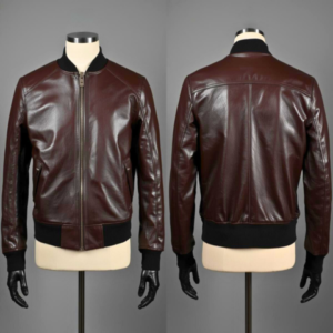 men’s premium tonal leather bomber jackets