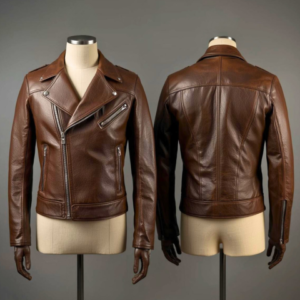 men’s slim fit brando leather jacket