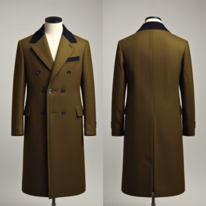 olive green chesterfield overcoat